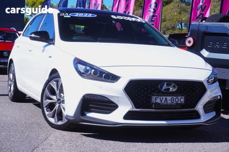 White 2022 Hyundai I30 Hatchback N Line Premium