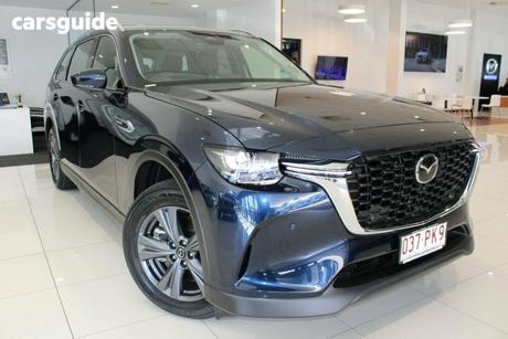 Blue 2025 Mazda CX-80 Wagon D50E Touring