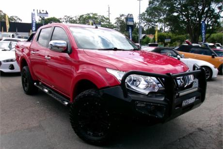 Red 2015 Mitsubishi Triton Dual Cab Utility Gls (4X4)