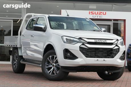 White 2025 Isuzu D-MAX Crew Cab Chassis Ls-U (4X4)