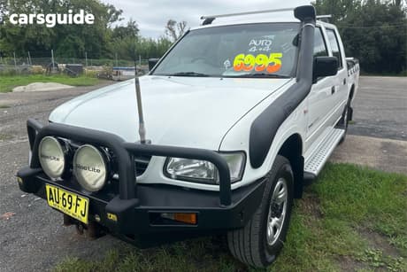White 2002 Holden Rodeo Crew Cab Pickup Lx (4X4)