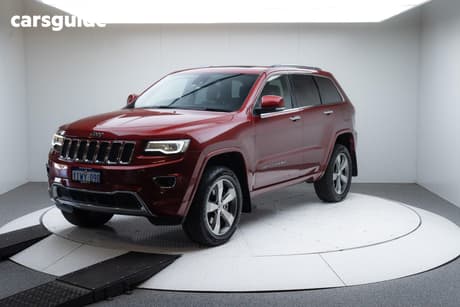 Red 2013 Jeep Grand Cherokee Wagon Overland (4X4)