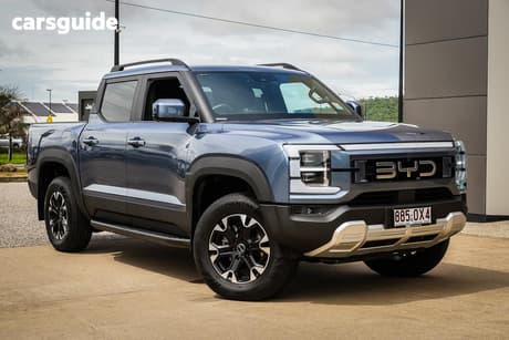 Blue 2025 BYD Shark 6 Dual Cab Utility Dual Motor Premium