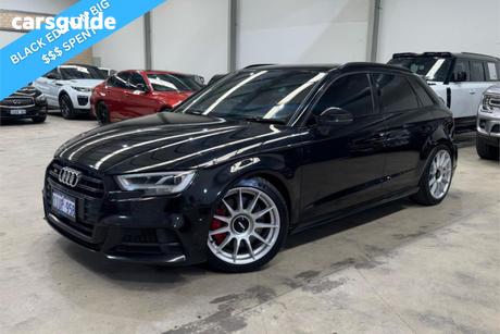 Black 2018 Audi S3 Hatchback Sportback 2.0 Tfsi Quattro