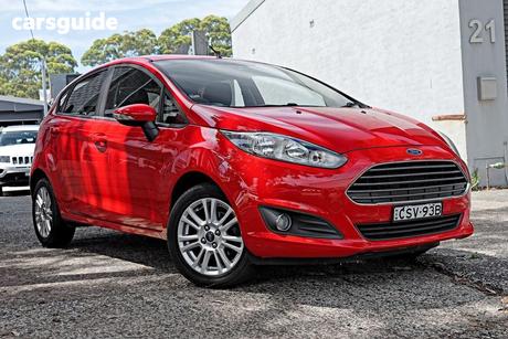 Red 2014 Ford Fiesta Hatchback Trend