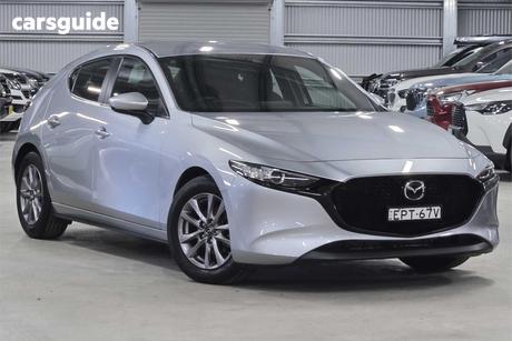 Silver 2021 Mazda 3 Hatchback G20 Pure