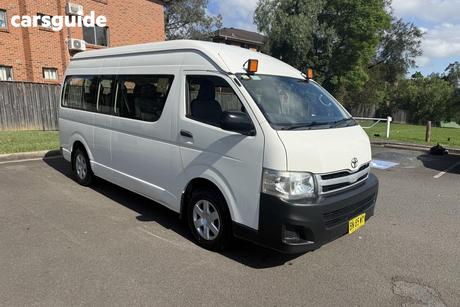 White 2011 Toyota HiAce Bus Commuter