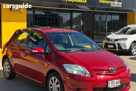 Red 2011 Toyota Corolla Hatchback Ascent