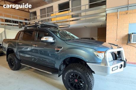 Grey 2014 Ford Ranger Dual Cab Utility Xlt 3.2 (4X4)