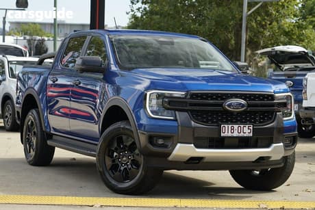 Blue 2025 Ford Ranger Double Cab Pick Up Phev Sport (4X4)