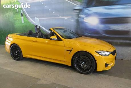 Yellow 2018 BMW M4 Convertible F83