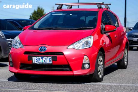 Red 2014 Toyota Prius C Hatchback Hybrid