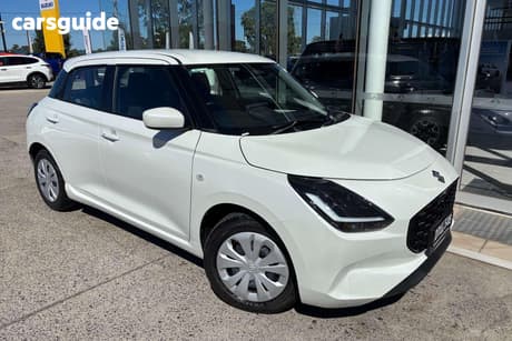 White 2025 Suzuki Swift Hatchback Hybrid