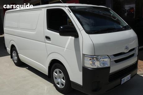 White 2018 Toyota HiAce Van Lwb