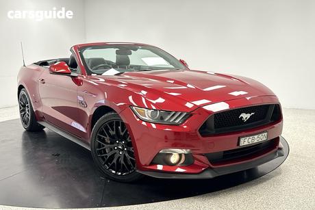 Red 2016 Ford Mustang Convertible Gt 5.0 V8