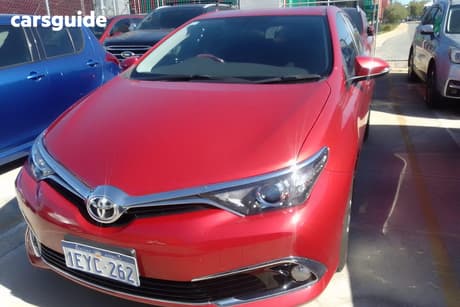 Red 2015 Toyota Corolla Hatchback Ascent Sport