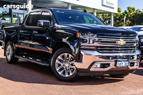 Black 2022 Chevrolet Silverado Crew Cab Utility 1500 Ltz Premium Tech Pack