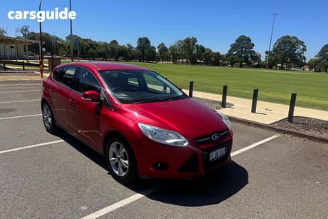 Red 2013 Ford Focus Hatchback Trend