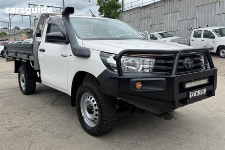 White 2019 Toyota Hilux Cab Chassis Workmate Hi-Rider