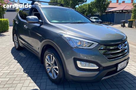 Grey 2014 Hyundai Santa FE Wagon Elite Crdi (4X4)