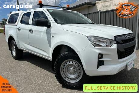 White 2021 Isuzu D-MAX Crew Cab Utility Sx (4X2) High-Ride