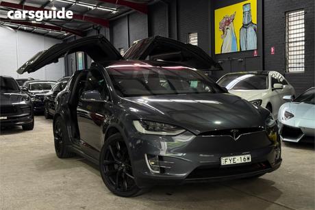 Grey 2017 Tesla Model X Wagon 75D