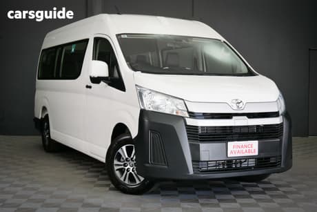 White 2021 Toyota HiAce Bus Slwb Commuter (12 Seats)