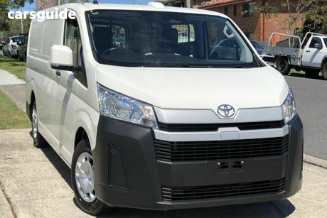 White 2023 Toyota HiAce Van Lwb (4 Door Option)