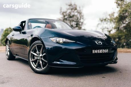 Blue 2022 Mazda MX-5 Convertible G20 Rf Gt