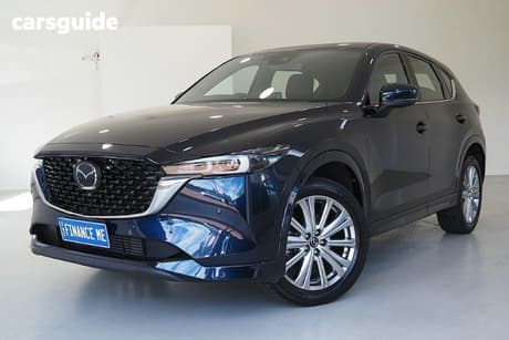 Blue 2022 Mazda CX-5 Wagon Akera (Awd)