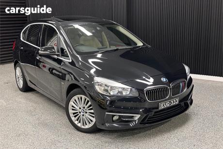 Black 2015 BMW 218D Wagon Active Tourer Sport Line