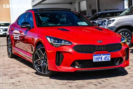 Red 2021 Kia Stinger Sedan Gt (Black Leather)