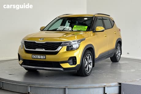 Yellow 2021 Kia Seltos Wagon Sport (Fwd)