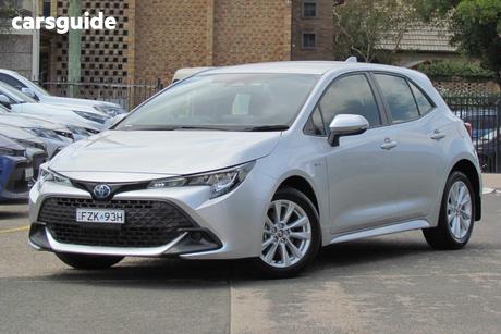 Silver 2024 Toyota Corolla Hatchback Ascent Sport Hybrid