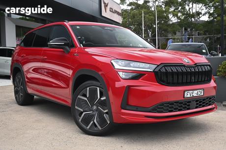 Red 2025 Skoda Kodiaq Wagon Sportline (4X4)