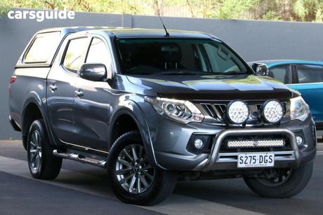 Grey 2016 Mitsubishi Triton Dual Cab Utility Gls (4X4)