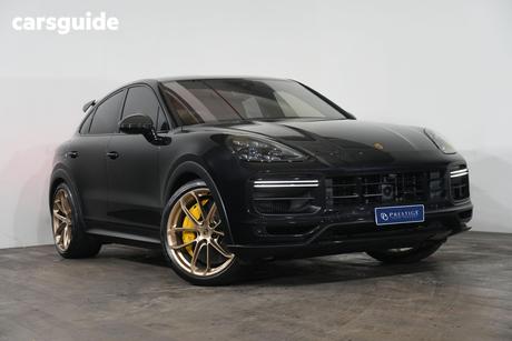 Black 2022 Porsche Cayenne Coupe Turbo Gt