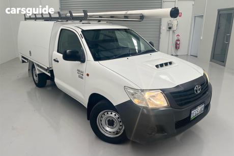 White 2013 Toyota Hilux Cab Chassis Workmate