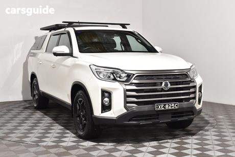 White 2022 Ssangyong Musso Crew Cab Pickup Ultimate Lux