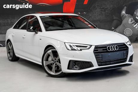 White 2019 Audi A4 Sedan 45 Tfsi Quattro S Tronic Sport