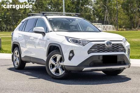 White 2021 Toyota RAV4 Wagon Gxl (2Wd) Hybrid