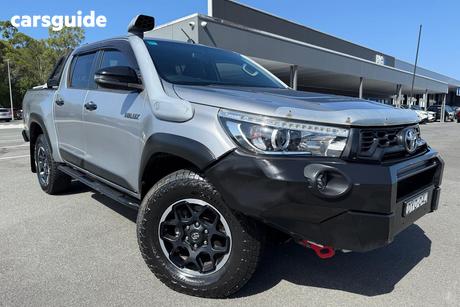Silver 2018 Toyota Hilux Dual Cab Utility Rugged X (4X4)