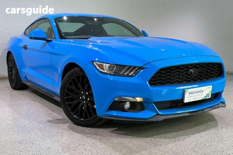 Blue 2017 Ford Mustang Coupe Fastback 2.3 Gtdi