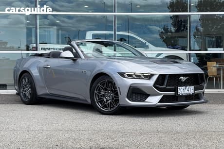 Silver 2025 Ford Mustang Convertible Gt 5.0 V8