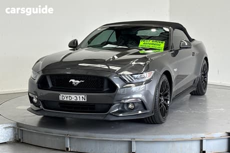 Grey 2017 Ford Mustang Convertible Gt 5.0 V8