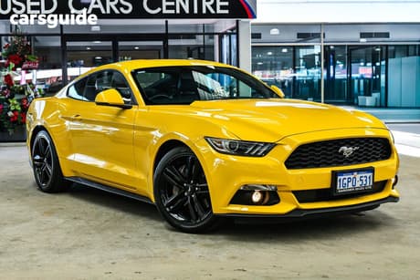 Yellow 2017 Ford Mustang Coupe Fastback 2.3 Gtdi
