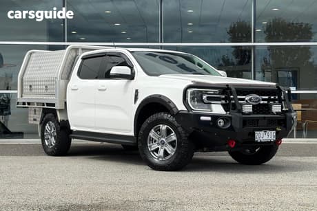 White 2022 Ford Ranger Double Cab Chassis Xlt 3.0 (4X4)