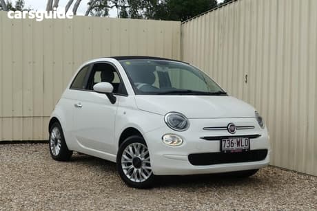 White 2015 Fiat 500 Hatchback Pop