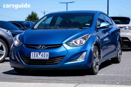 Blue 2014 Hyundai Elantra Sedan Premium