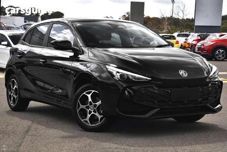 Black 2025 MG MG3 Hatchback Excite Hybrid+
